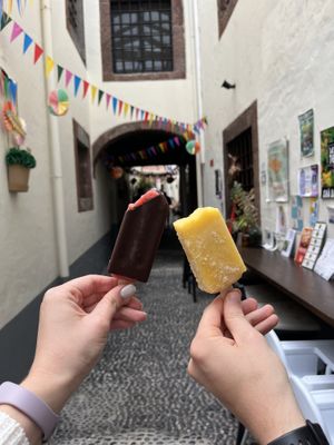 Alley way   at Fala Fala in Funchal