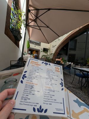 Very cute courtyard location at Fala Fala in Funchal