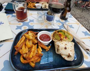 Falafel & fries at Fala Fala in Funchal