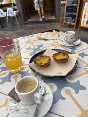 Vegan pastel de nata   at Fala Fala in Funchal
