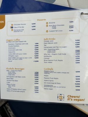 Menú  at Fala Fala in Funchal