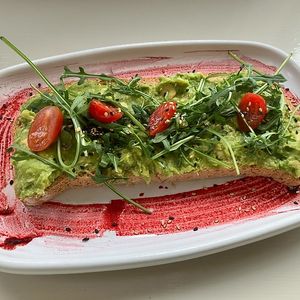 Tostada de aguacate  at Casa do Açai Brunch & Coffee in Barcelona