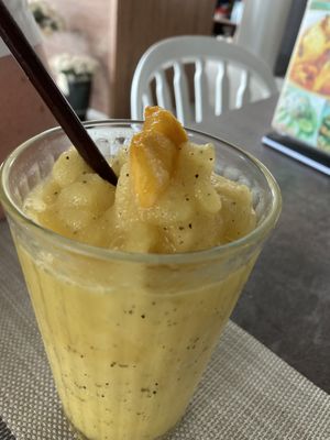 Mango smoothie  at Kitchen Baanmae in Bangkok