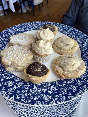 Top tray - sweet treats!  at The London Tea Room in St Louis