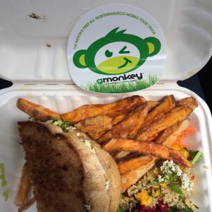 grilled deliciousness!   at G Monkey Mobile Food Truck in Durham