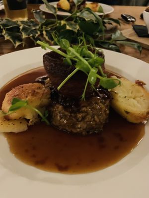 Vegan nut roast & vegan Yorkshire pudding! at The Inn South Stainley in Harrogate