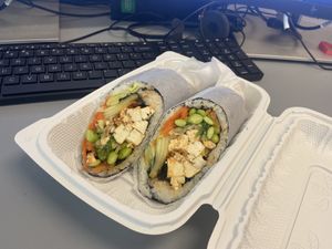 Custom Sushirito  at Grove in Vienna