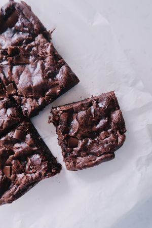 Deluxe brownies  at Moo's Bakery in Cedar Falls