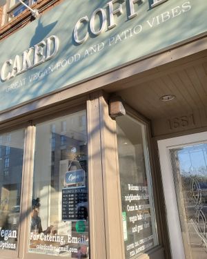 Pic by @seedvegan on instagram at Caked Coffee in Toronto