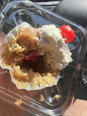 It even had cherry inside   at Caked Coffee in Toronto