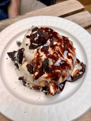 Oreo Cinnamon Bun at Caked Coffee in Toronto