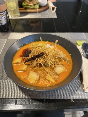 Spicy Coconut Noodles at Plant-erian in Krabi