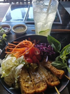 Satay Tofu Salad at Plant-erian in Krabi