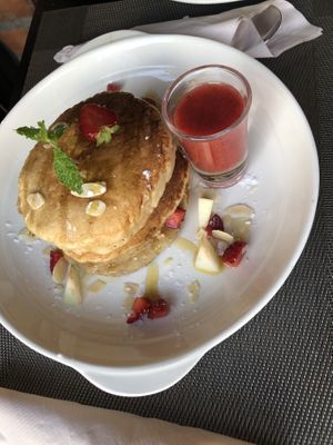Pancakes were fluffy and delicious at Plant-erian in Krabi