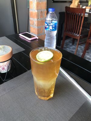 Ice lime tea... delicious ! at Plant-erian in Krabi