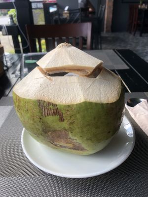 Fresh coconut 👌  at Plant-erian in Krabi