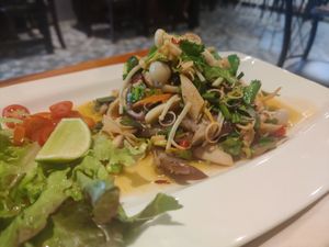 Mushroom salad at Plant-erian in Krabi
