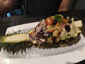 Pineapple Fried Rice at Plant-erian in Krabi