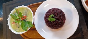 Green curry at Plant-erian in Krabi