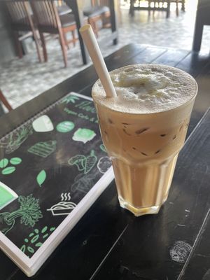 Caramel iced latte   at Plant-erian in Krabi