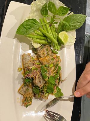 Laab tofu at Plant-erian in Krabi