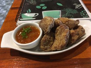 Mushroom nuggets  at Plant-erian in Krabi