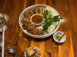 Spring rolls  at Plant-erian in Krabi