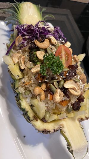 Pineapple friend rice  at Plant-erian in Krabi