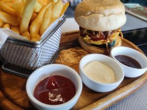 Chufu burger at Plant-erian in Krabi