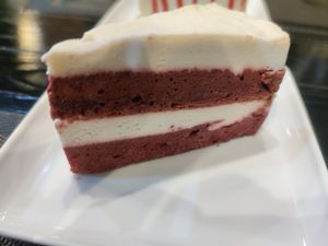 Red velvet cake at Plant-erian in Krabi