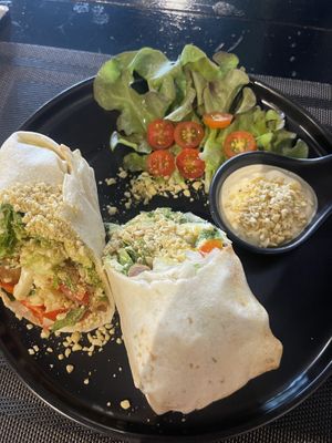 V Nugget Caesar Wrap - Tasty but not the best, had lots of raw cauliflower in it   at Plant-erian in Krabi