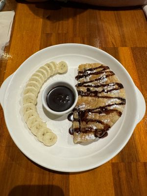 Banana Roti dessert  at Plant-erian in Krabi
