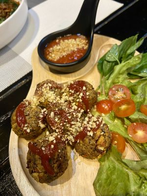 Protein balls for appetizers   at Plant-erian in Krabi