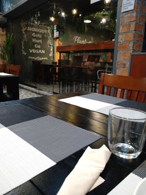 Restaurant, they also have seating inside of restaurant. #Veganuary at Plant-erian in Krabi