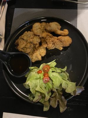 Fried mushrooms   at Plant-erian in Krabi