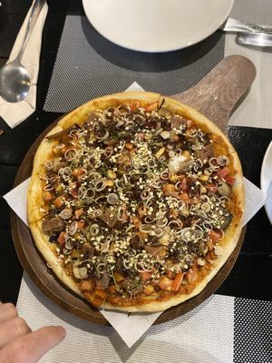 Tom yum pizza   at Plant-erian in Krabi
