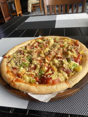 Hawaiian pizzaa  at Plant-erian in Krabi