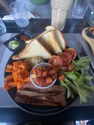 Vegan breakfast   at Plant-erian in Krabi
