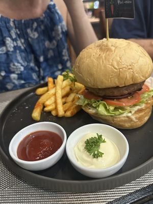 Beyond burger   at Plant-erian in Krabi