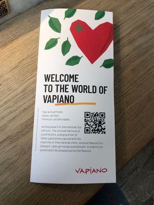   at Vapiano in Budapest