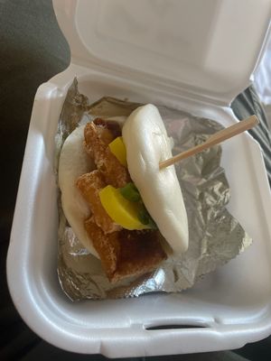 Tofu bun (already ate one 🤪)  at Umai in Herndon