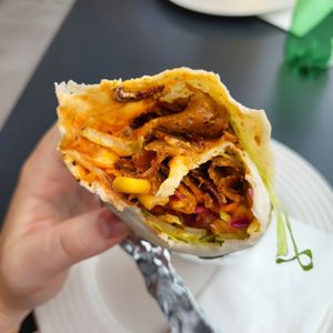 vegan seitan dürüm at Bistro Brotkorb in Aarau