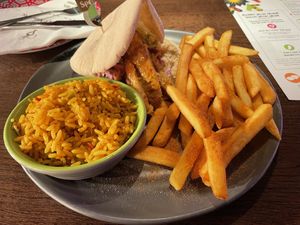 Great imitator pitta at Nando's in North West London