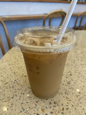 “The beach brew” with almond milk  at Dart in Santa Barbara