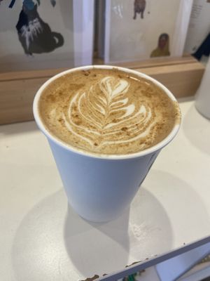 Churro latte  at Dart in Santa Barbara