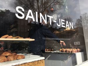 window at Saint-Jean in Amsterdam