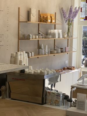 Different milk Choices  at Saint-Jean in Amsterdam