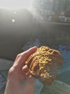 pistachio & almond croissant at Saint-Jean in Amsterdam