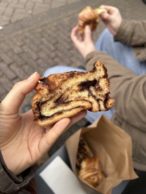 babka and a cruffin  at Saint-Jean in Amsterdam