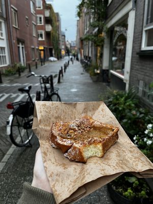 Pistachios + pear sweet  at Saint-Jean in Amsterdam